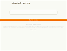 Tablet Screenshot of afterthesleeve.com